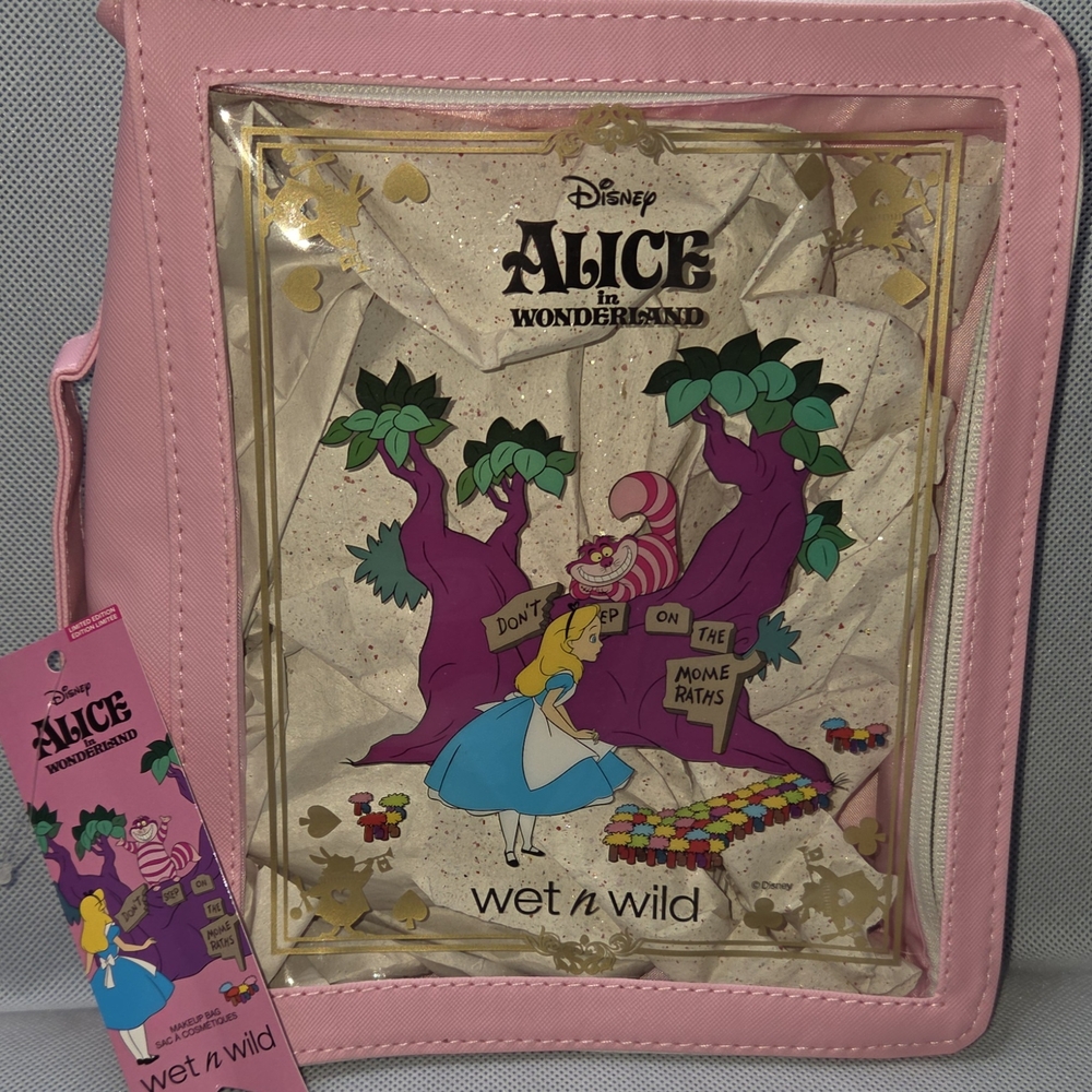 Wet n Wild Pink Alice in Wonderland Cosmetic Bag